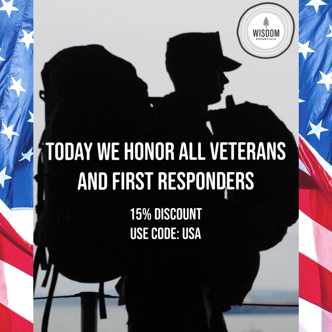 ModernMidLifer's tweet photo. Today we honor all #veterans. Thank you for your service to our nation. In gratitude we'd like to offer you 15% off anything on our site. Please use the code USA at checkout. #GodBlessAmerica #MindBodySpirit #WisdomEssentials #ModernMidlifer #VeteransDay #ThankYouVets #America https://t.co/MW7mo5D8R1