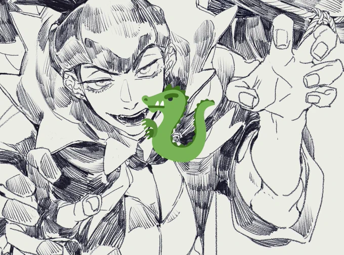 キバナさんは見切れてる手も描いてた 