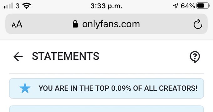JUST HIT TOP 0.09% OF ALL CREATORS😍😍 actually gonna cry I&rsquo;m sooo happy 🥺❤️ https://t.co/fVIjUbaAcK