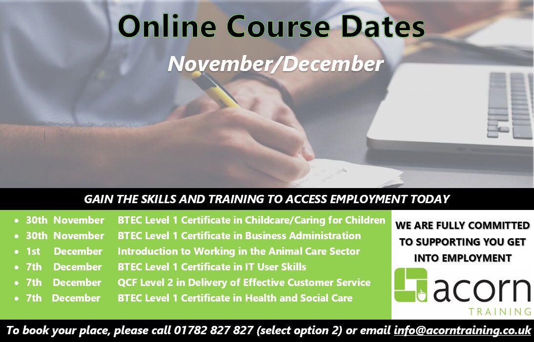 blythe_centre's tweet photo. @blythe_centre For 2yrs, we’ve worked in partnership with @AcorntrainingUK to bring you a variety of courses within #BlytheBridgeLibrary. Whilst currently we are unable to offer courses in the centre, we didn’t want you miss out on these opportunities. @StaffsLibraries @Sotlive https://t.co/31fNOYX1yt