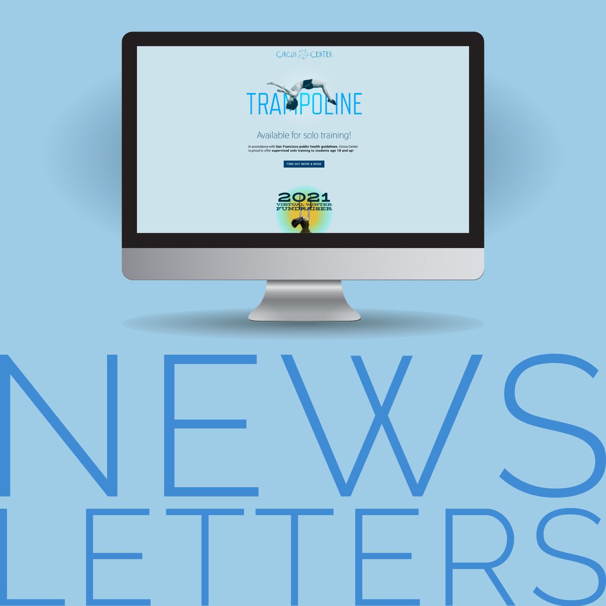 circuscenter's tweet photo. Our newsletters are the best way to stay up-to-date on all things Circus Center.

From pack sales and discounts; to online classes, in-person training, events, and our reopening process.

SIGN UP: https://t.co/L7WoJZotfW https://t.co/SAXmJovKIp