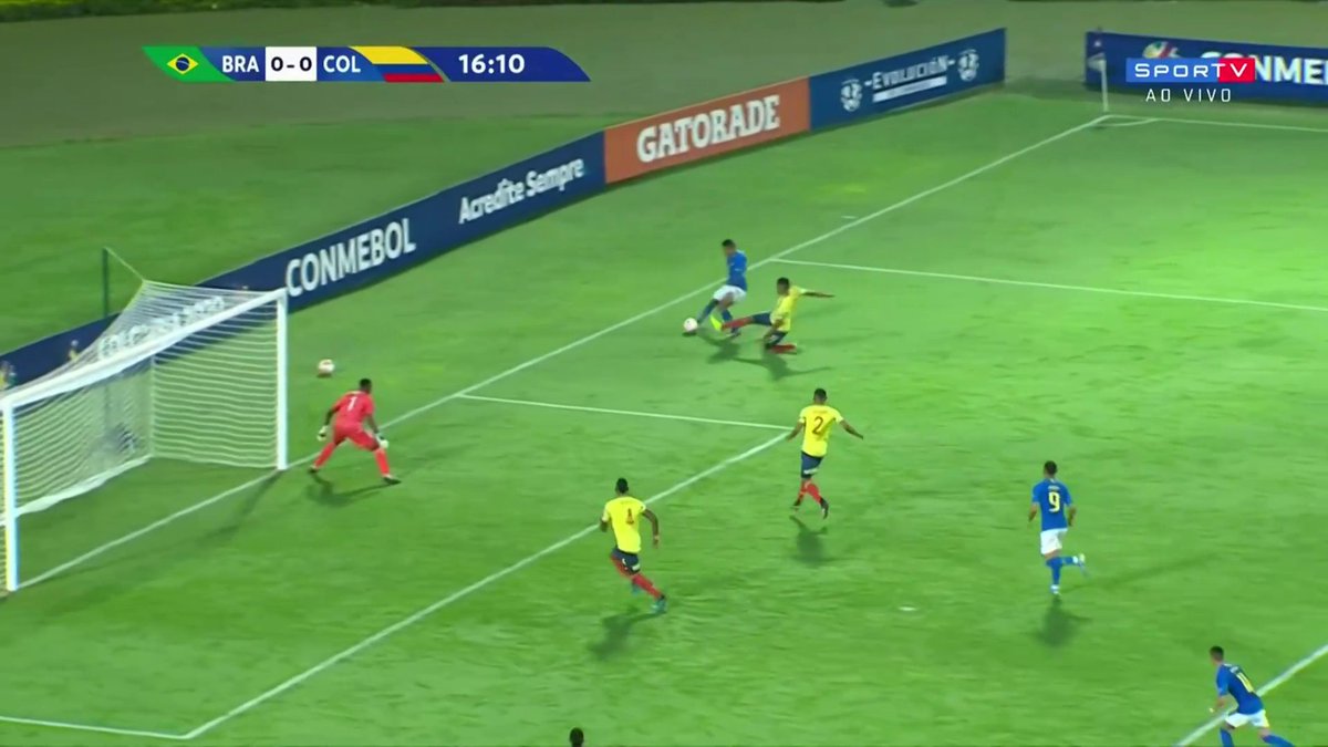 And just to prove that Dodô did in fact get to that ball and play it across (it was just ahead of Antony, though).