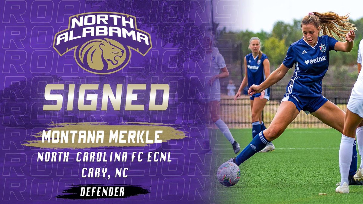 UNASoccer's tweet photo. We are excited to announce the signing of Montana Merkle to our 2021 class! #RoarLions https://t.co/mksgsy2A4n