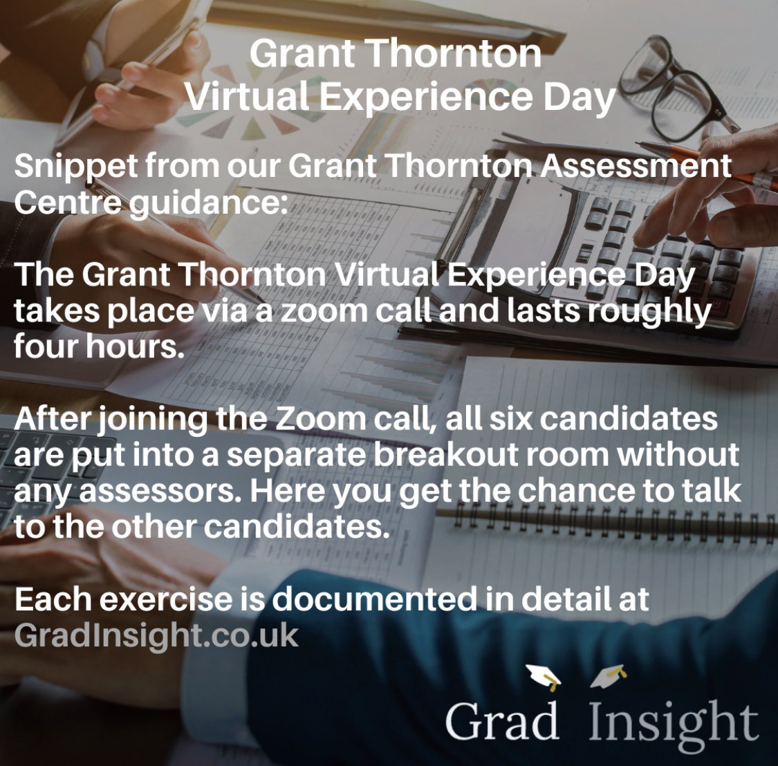 Visit Grad Insight to see how Grant Thornton has moved their Assessment Centre online to a Virtual Experience Day. Gain an inside look into the layout of the day and the tasks you will be asked to undertake at Gradinsight.co.uk #graduatejobs #grantthornton