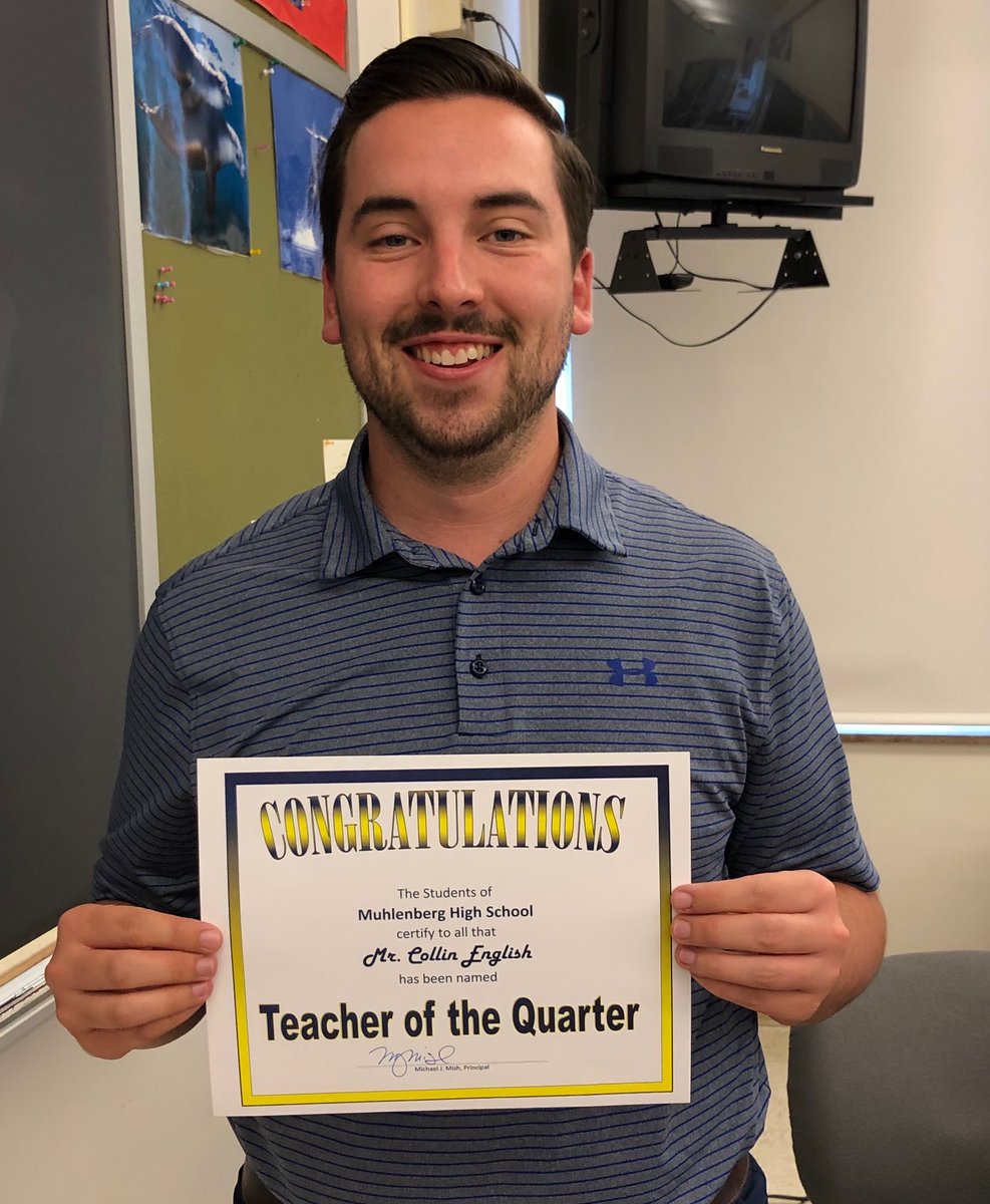 MrsValeryWill's tweet photo. Congratulations to MHS Science teacher, Mr. English, for being voted TEACHER OF THE QUARTER! #teacherofthequarter #makingadifference #muhlpride
@owlhoop44 @eschaeffer76 @MikeMish10 @muhlsd @CareerBurnham @rock2work @MrsHendel https://t.co/KecIUAlhMZ