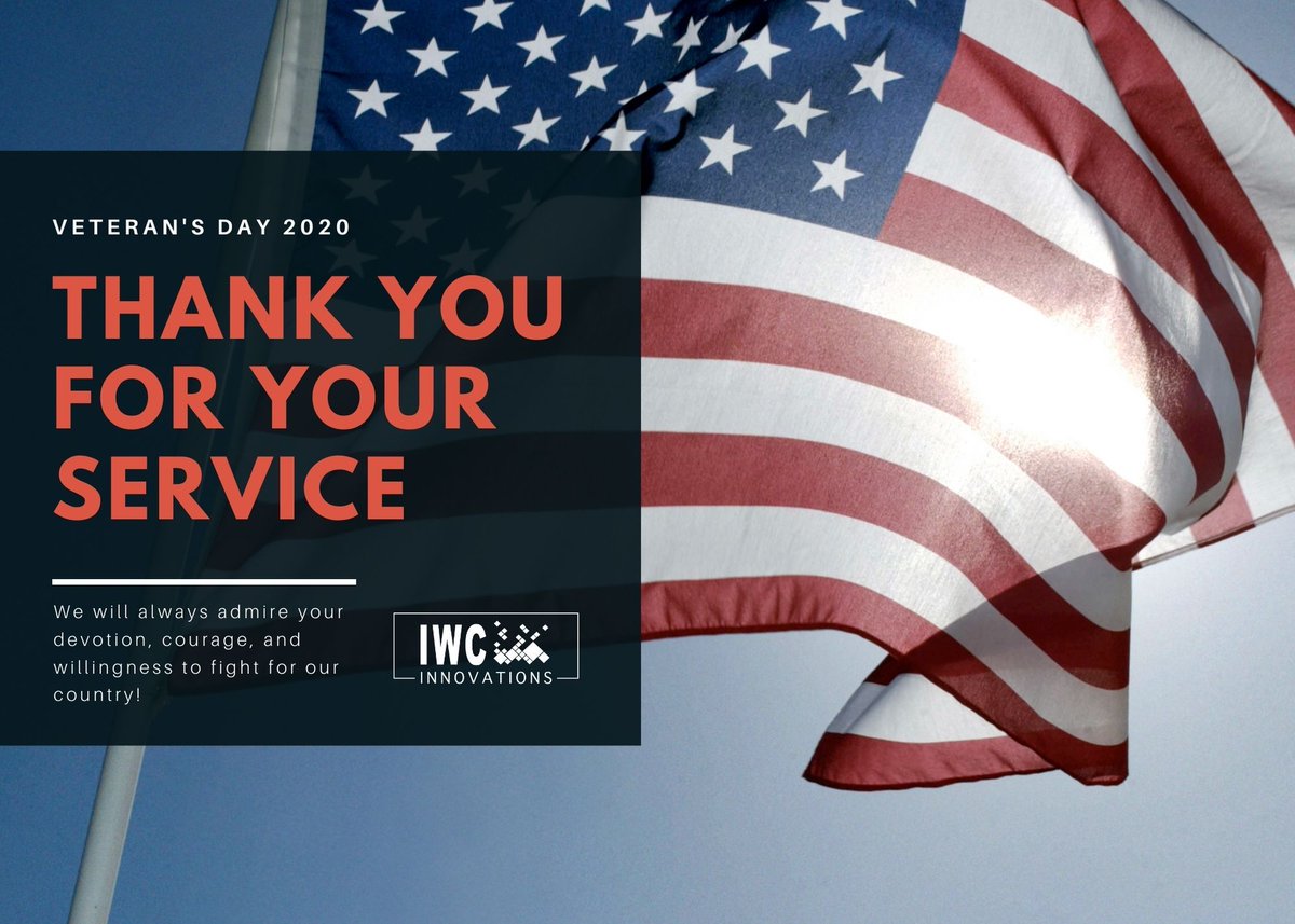 iwc_innovations's tweet photo. All gave some, some gave all, and we all give thanks for your heroism.
From all of us at IWC, thank you for your service. Happy Veterans Day🇺🇸 
#ThankYouVeterans https://t.co/sV5dqUPvXQ