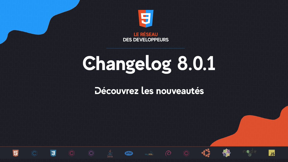 Cybricode's tweet image. Découvrez dès aujourd&apos;hui les nouveautés mises en place sur Dev-Time !

dev-time.eu/kilioz/post/47…

#DevTimeEU