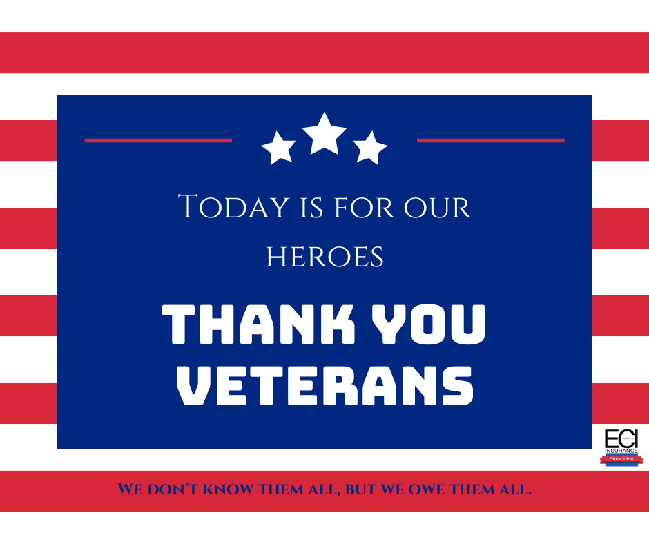 ECIAgency's tweet photo. We can't thank you enough...
#VeteransDay #VeteransDay2020 #ECI #ECIInsurance #ECIAgencyInc https://t.co/A53liy4Gm4