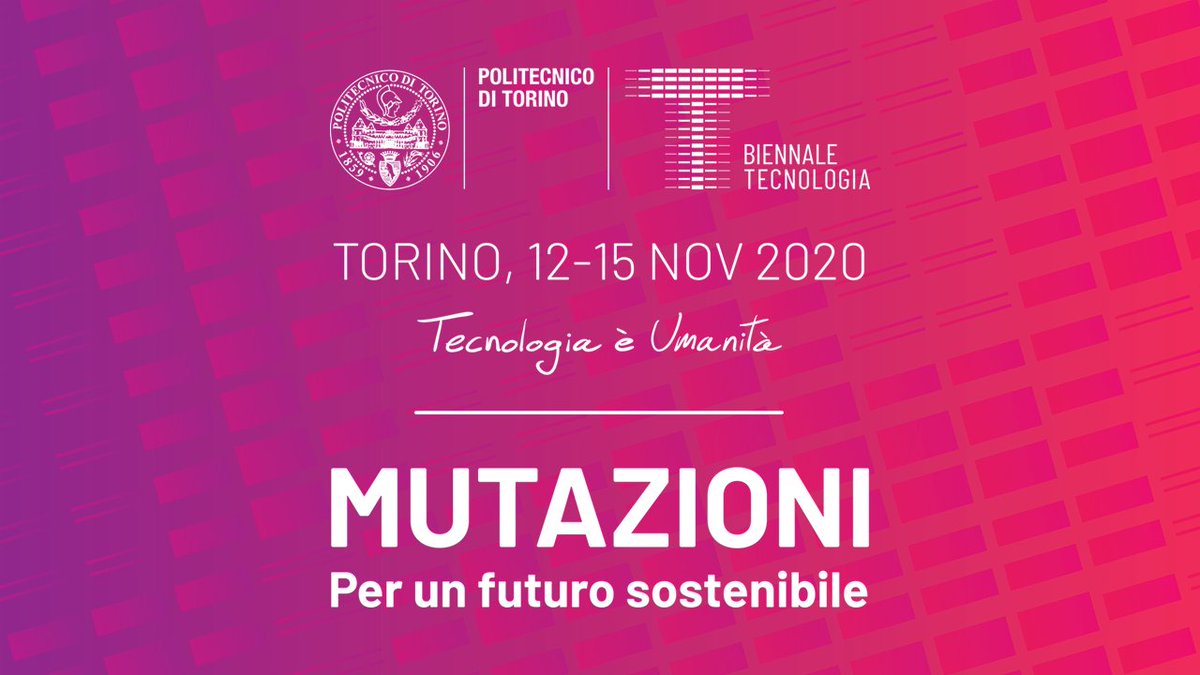We are #ready 🦾💡📡 
Venerdì 13 Novembre partecipa ai nostri appuntamenti online per #BiennaleTecnologia! 
Maggiori informazioni qui:
biennaletecnologia.it/programma/poli…
#SaveTheDate