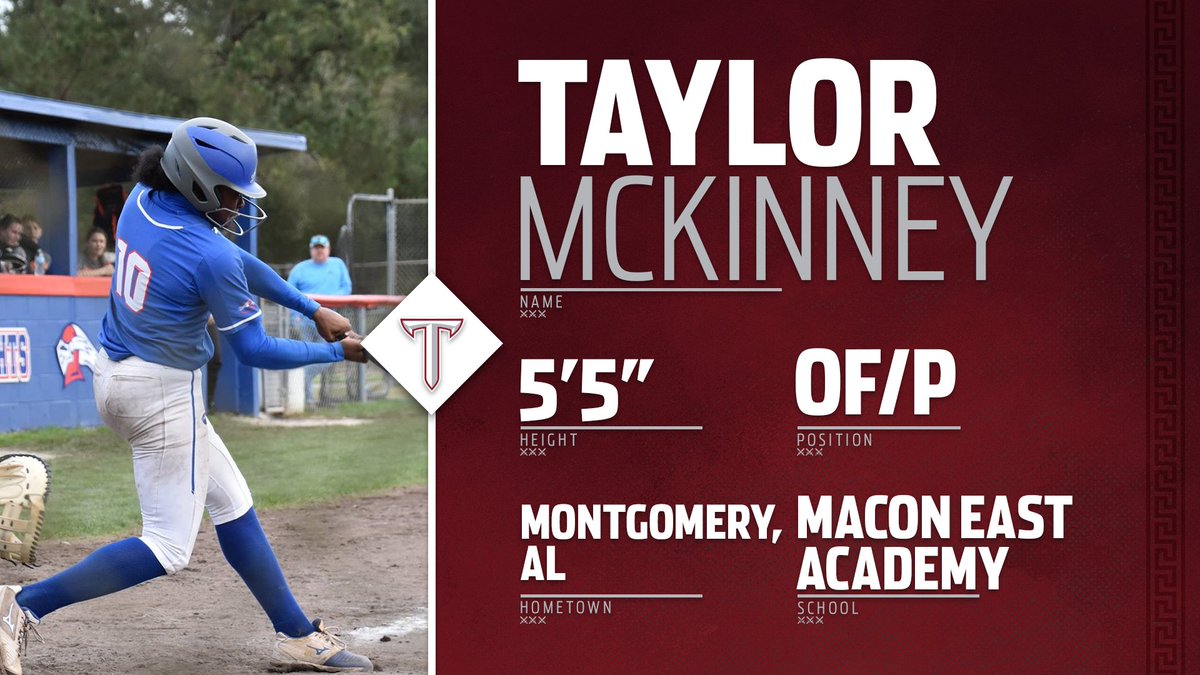 TroyTrojansSB's tweet photo. And closing out the Class of 2021 ‼️

Help us welcome Taylor McKinney to the Trojan family! 

#BeTheStandard | #OneTROY ⚔️🥎 https://t.co/mrETNHd9qZ