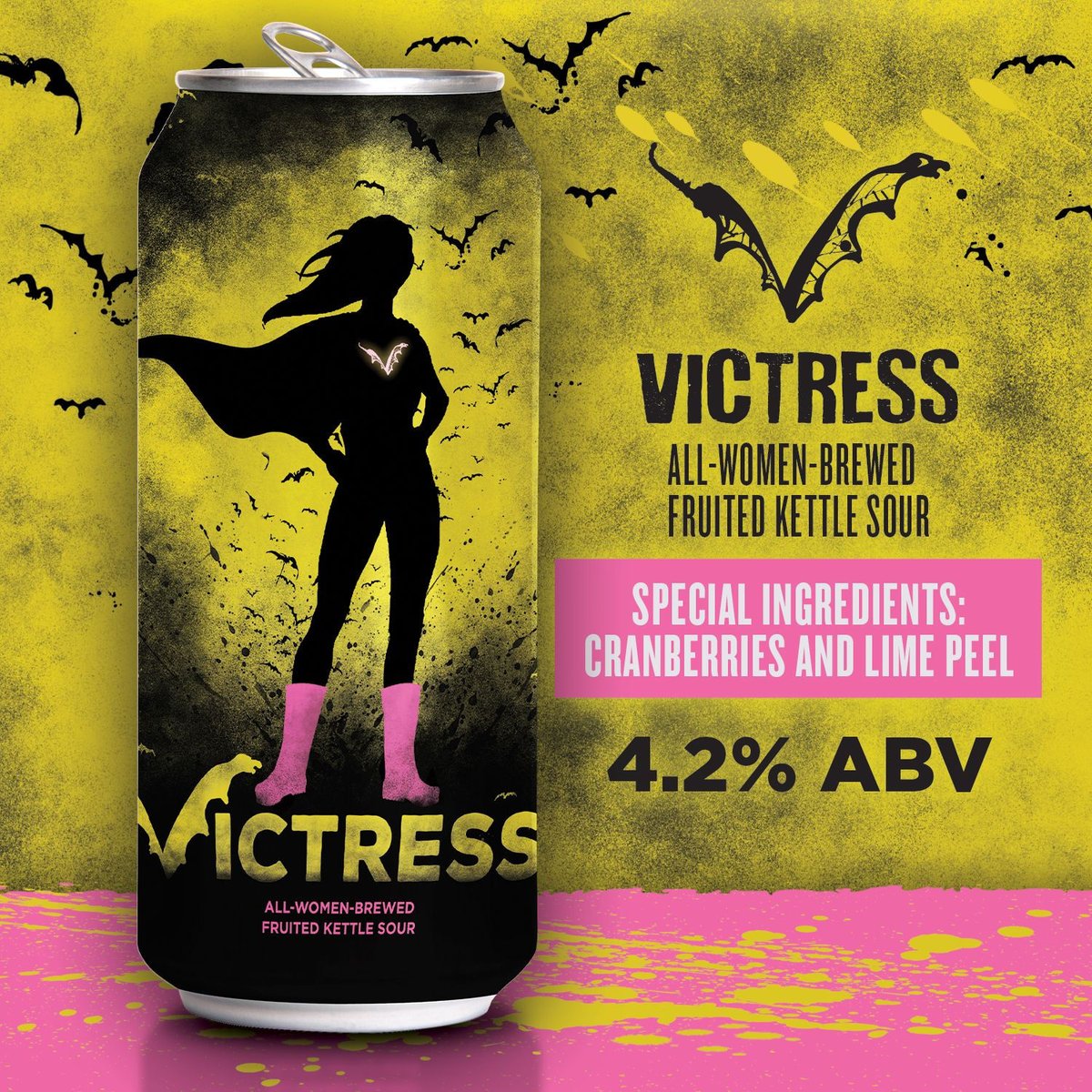 mybeerbuzz's tweet photo. The Un-Distressed Damsels of Flying Dog Brewery Present Victress Fruited Kettle Sour https://t.co/V3MQHe8Gun  @FlyingDog #MDbeer @pinkbootsbeer #beernews #newbeer #beer #beers #beertwitter #cans https://t.co/zp5TJaQBkp