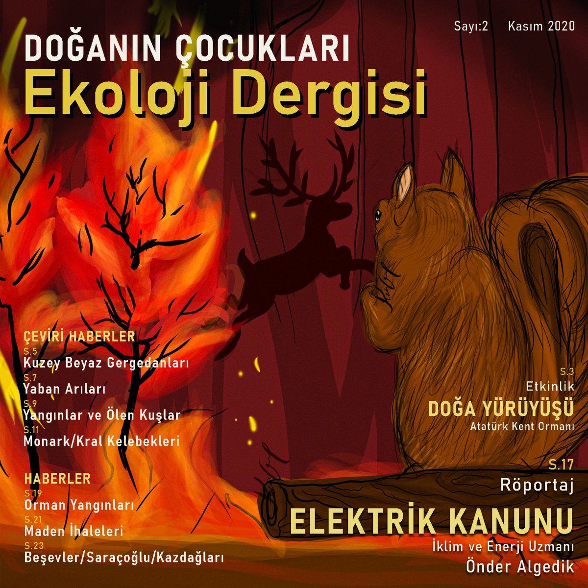 Doğanın Çocukları Ekoloji Dergisi Kasım ayı yayınlandı 🐿️☘️

İçerisinde birçok ekoloji haberleri, çevirileri, röportaj ve yazıların bulunduğu dergimize bu linkten ulaşabilirsiniz 🙂

issuu.com/doganincocukla…
#DoğanınÇocukları #EkolojiDergisi