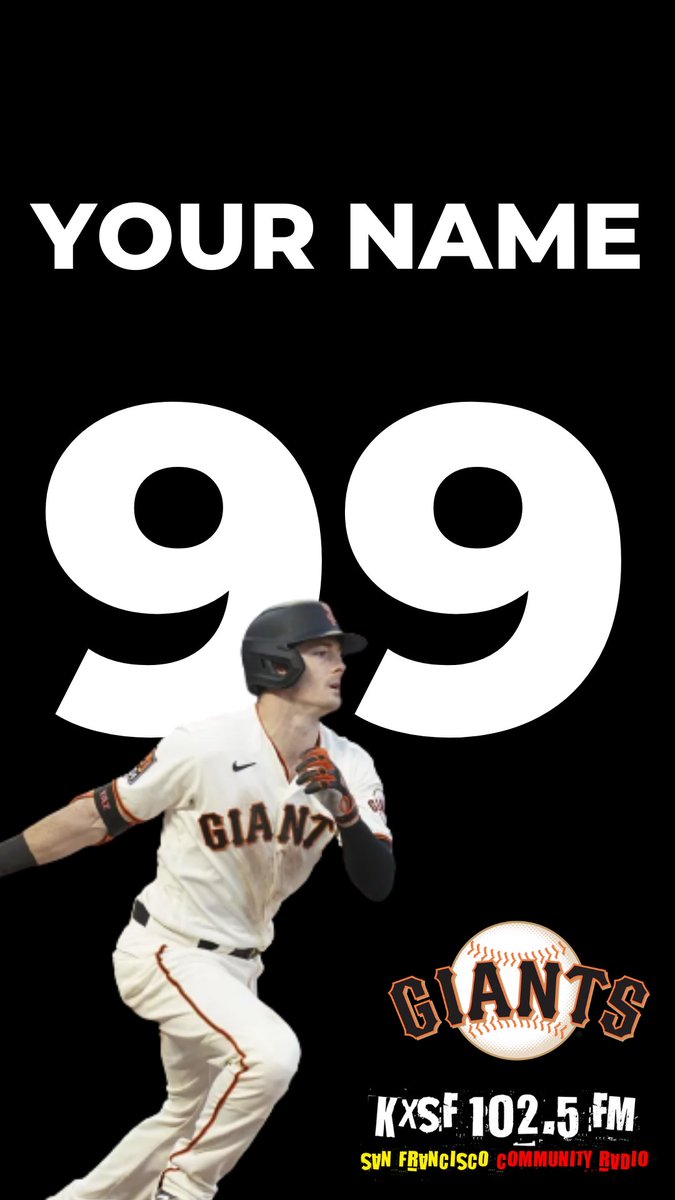 KXSFsports's tweet photo. 📱WALLPAPER WEDNESDAY!📸

🔥Snag some custom @KXSFradio x #SFGiants Wallpaper:

1) Follow @KXSFsports 
2) Comment your last name, number &amp; fav player
3) RT &amp; Like this tweet

👀Samples: Tyler Rogers, Joey Bart, Yaz

#WallpaperWednesday https://t.co/dulYZY5XUH