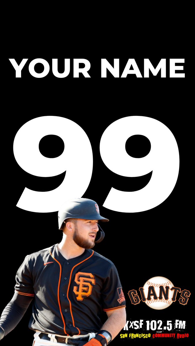 KXSFsports's tweet photo. 📱WALLPAPER WEDNESDAY!📸

🔥Snag some custom @KXSFradio x #SFGiants Wallpaper:

1) Follow @KXSFsports 
2) Comment your last name, number &amp; fav player
3) RT &amp; Like this tweet

👀Samples: Tyler Rogers, Joey Bart, Yaz

#WallpaperWednesday https://t.co/dulYZY5XUH