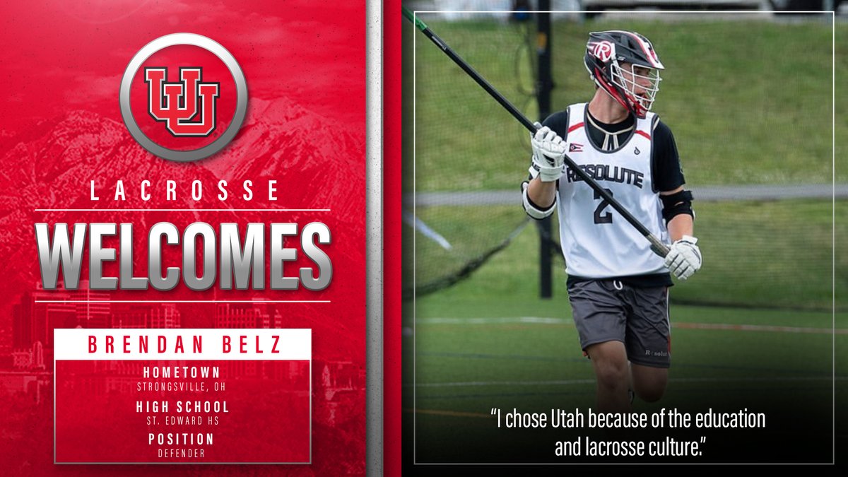 Coming from the Buckeye State, we welcome @brendan_belz to the Utah Lacrosse family! 🙌🥍

#GoUtes x #NLISigningDay