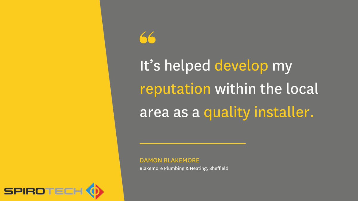 SpirotechUK's tweet photo. The #BetterHeating toolkit has helped @Damon_BPH win work and build a reputation for quality 🙌

Check out the resources over at: https://t.co/bNtxSV7rSm https://t.co/hkj6P3wtr9