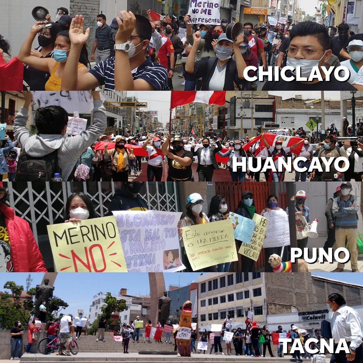 CarlosMaldo96's tweet photo. "No hay mucha gente en las calles" 

#MerinoNoNosRepresentas
#MerinoNoEresMiPresidente 
#GolpeDeEstadoEnPerú 
#MerinoUsurpador https://t.co/G4V7xKyReF