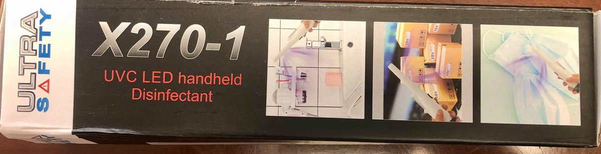 GofastSolutions's tweet photo. New and in stock!!!! 
The X270-1 is a hand held, UVC LED disinfectant!! UVC light is used to inactivate microorganisms by disrupting their DNA/RNA and leaving them unable to reproduce.

Call your sales rep for pricing https://t.co/DgcunAqgnr