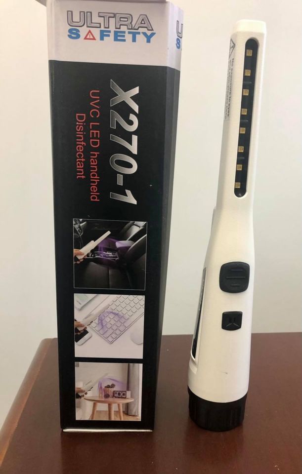 GofastSolutions's tweet photo. New and in stock!!!! 
The X270-1 is a hand held, UVC LED disinfectant!! UVC light is used to inactivate microorganisms by disrupting their DNA/RNA and leaving them unable to reproduce.

Call your sales rep for pricing https://t.co/DgcunAqgnr