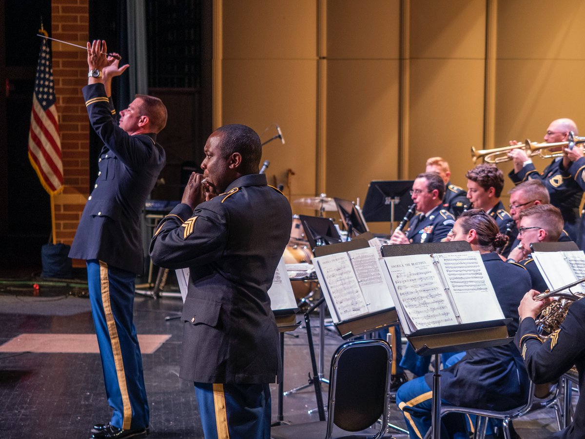 122ndArmyBand's tweet photo. Normally we mark Veterans Day with ceremonies and parades and celebrations. But it’s 2020 and everything’s different. Even if we're not marching down Main St to salute our veterans doesn't mean we can't celebrate those that have answered the call to serve in our nation. https://t.co/1r0UgJjOdp
