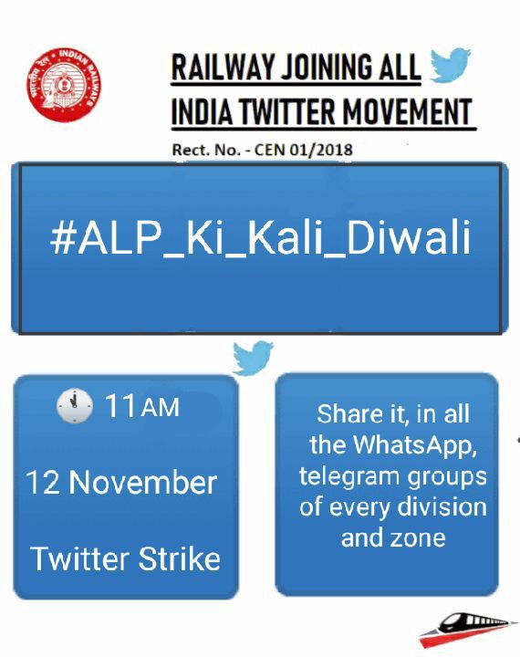 #Increase_ALPTraining_Capacity
कल सभी लोग अपना दीवाली ट्वीटर पर मनाये। 11Am ज्यादा से ज्यादा ट्वीट कर के👇
#ALP_Ki_Kali_Diwali
12 november 11Am🙏
Tomorrow everyone should celebrate their Diwali on Twitter.11Am by tweeting more and more.🙏
Alp's Black Diwali
12 november 11Am🙏💐🔴