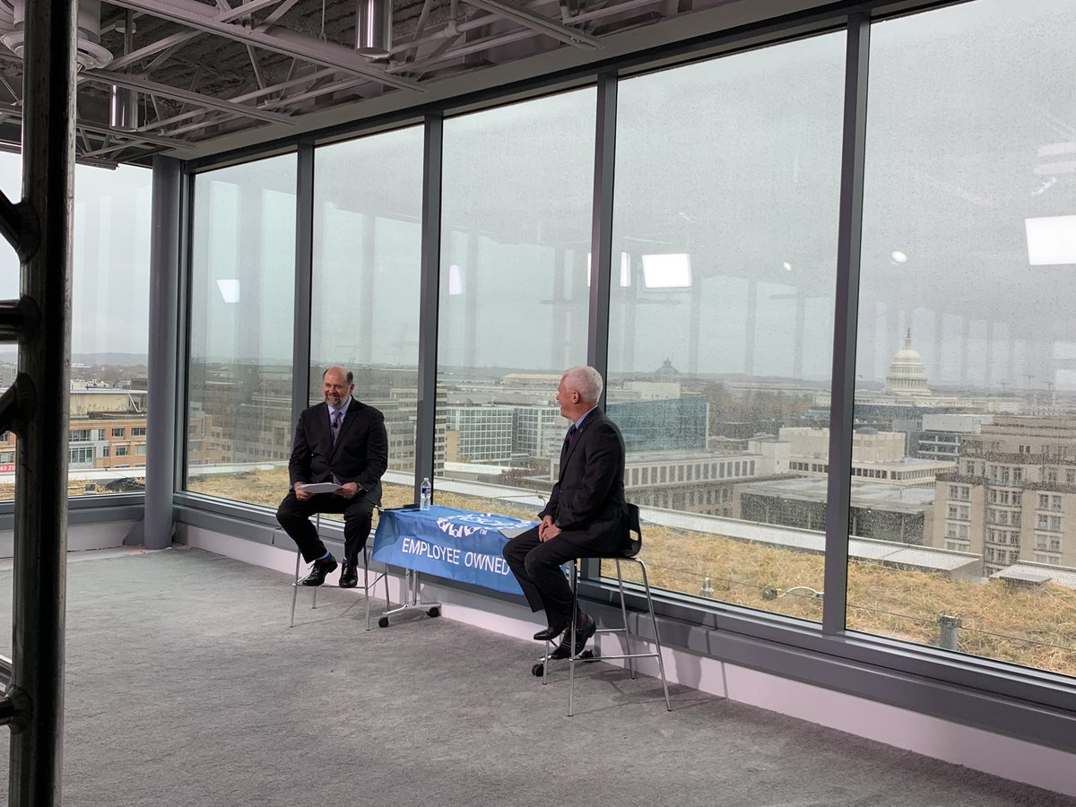 ESOPAssociation's tweet photo. Getting ready to kick off #ESOP2020 LIVE from the rooftop of the new International Employee Ownership Center. General sessions starts in 5 minutes! https://t.co/GzHeczCJqL