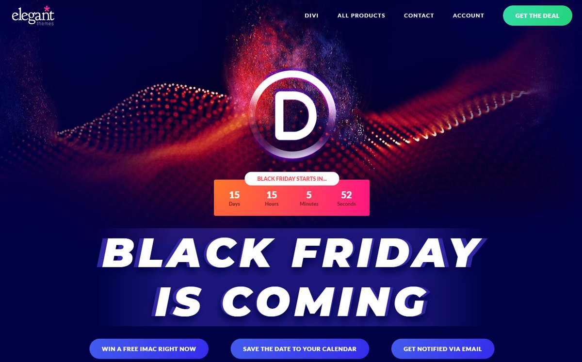 virtNat's tweet photo. I'm SO EXCITED about this Black Friday sale and competition. I use the Divi WordPress almost exclusively now on my websites. Awesome builder, layouts, support and community! Want to check it out too? Use my link for an awesome deal https://t.co/zbYqbqbovk. https://t.co/xrWdIarYiA