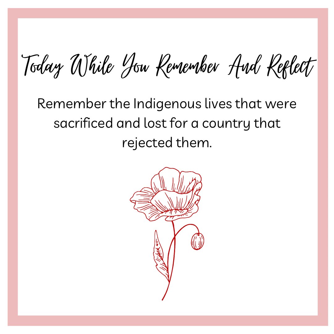 Today we remember ALL lives that were sacrificed for our country in the first and second world wars. #lestweforget #WeRemember #WeRememberThem #indigenouslivesmatter