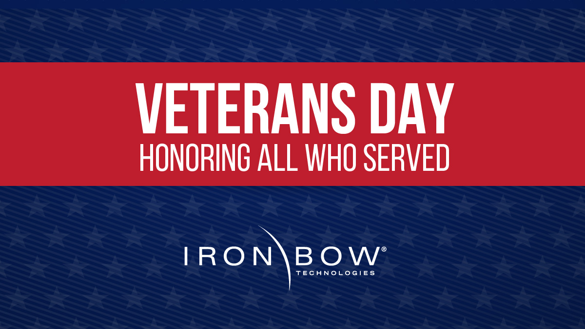 Iron_Bow's tweet photo. Thank you to every service member who has dedicated their lives to keeping us safe. Happy Veteran's Day from Iron Bow. https://t.co/fhCcyai5IN