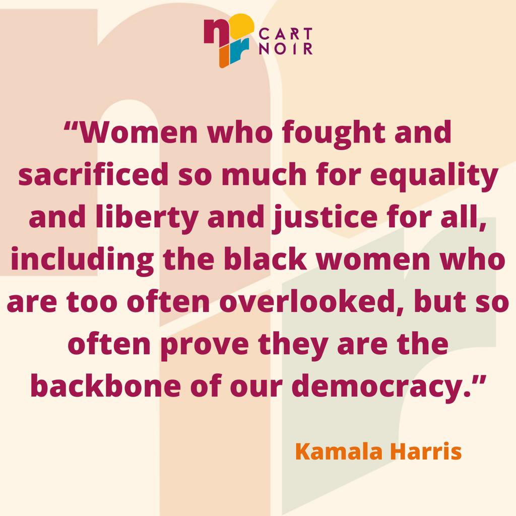 ShopCartNoir's tweet photo. Congratulations US Vice President elect @kamalaharris . 
Walking in the shadow of Ruby Nell Bridges Hall, we look at this moment as a win and look forward to having more women of colour in top positions across the Globe. https://t.co/D39UwdlEWc