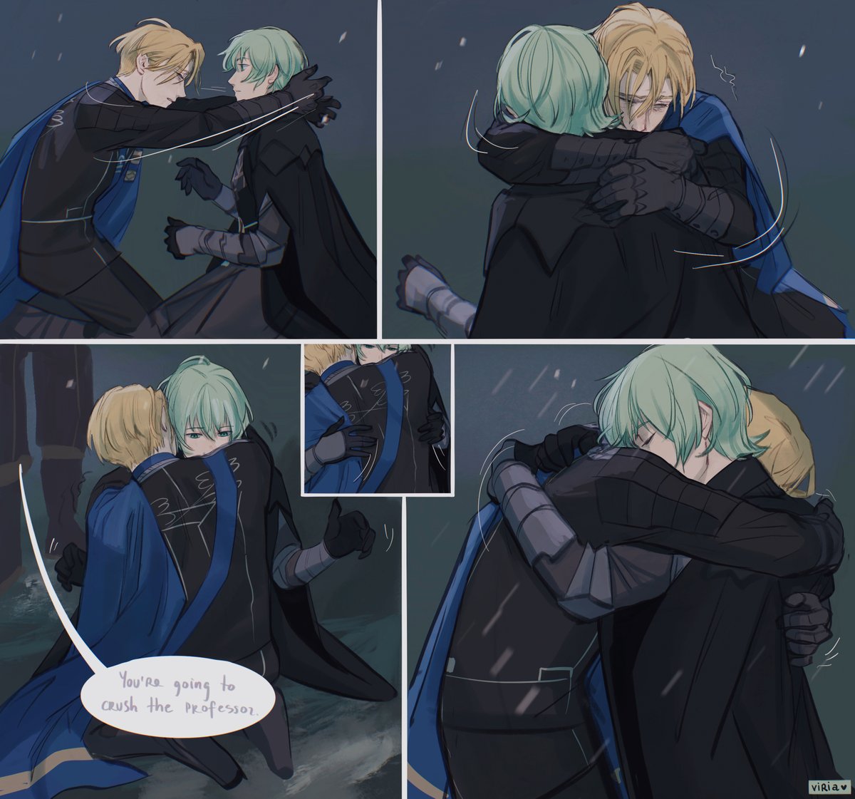 I absolutely wanted to draw something from godspeed by @quags1re, so here it is! A certain moment that absolutely ruined me. Please read this beauty of a work, it is my favourite??https://t.co/IyCpBKGJwS

#fe3h #dimileth #dimitrialexandreblaiddyd #byletheisner #art 