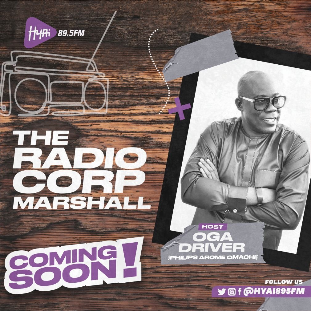 Hyai895FM's tweet photo. Get ready to experience amazingly something different with 'The Radio Corp Marshall' with #OgaDriver
Catch exclusive content like this and more on @Hyai895FM
Tune in, enjoy and don't touch that dial! https://t.co/RAl8gjFzhK