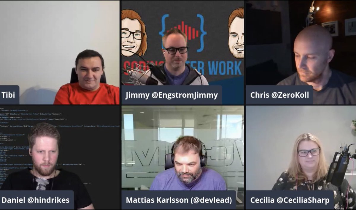 hindrikes's tweet image. Had fun on the live stream we did today! See you all next week! #dotnet #dotnet5 #dotnetconf
