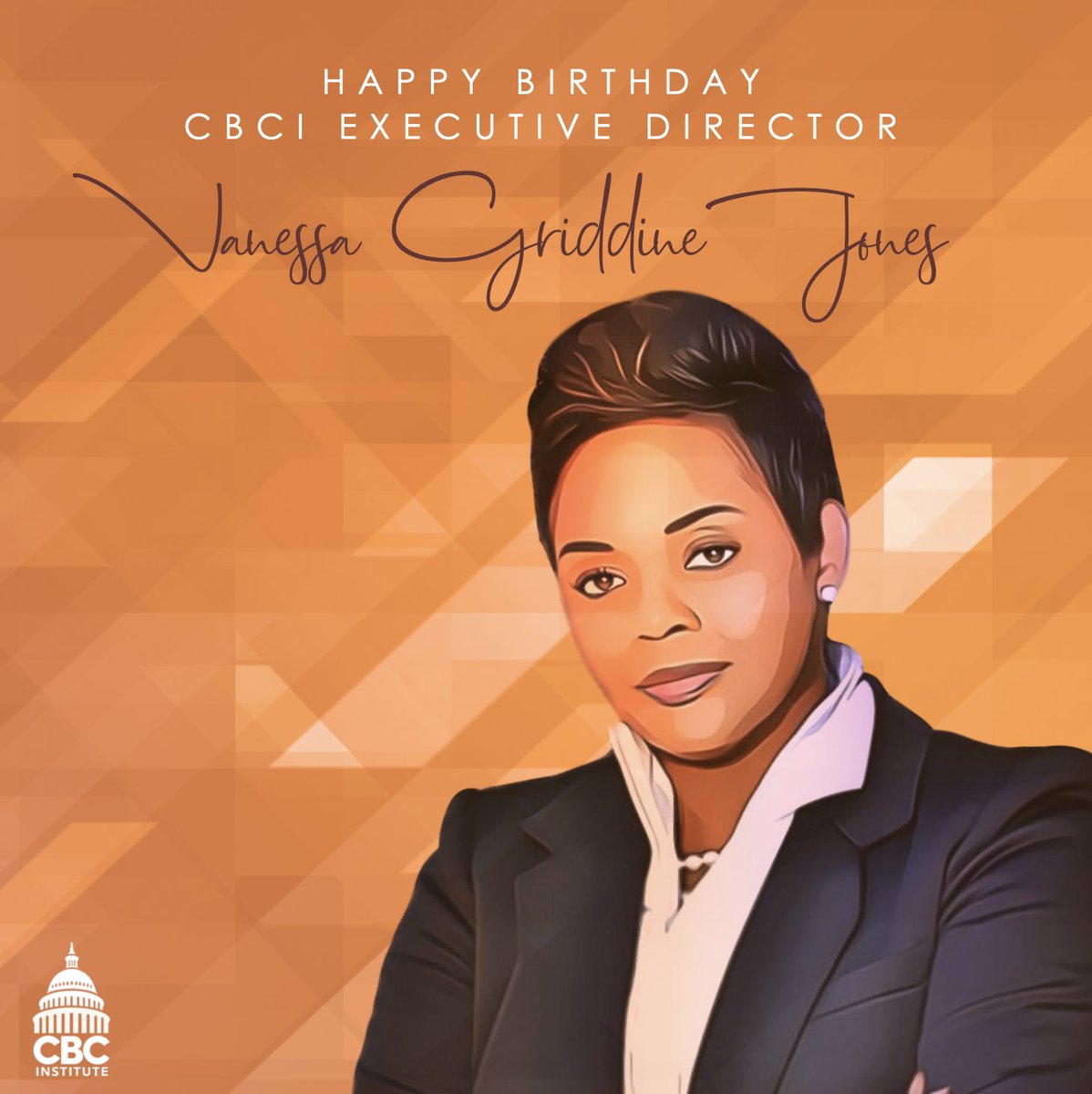 CBCInstitute's tweet photo. Happy Birthday to our Executive Director, @vanevolve! For over four years at the helm, Vanessa has worked tirelessly to further CBCI’s mission to educate today’s voters and training tomorrow’s leaders. Thank you for your leadership, and we hope you have a wonderful day! https://t.co/2o9Z9mN3fp