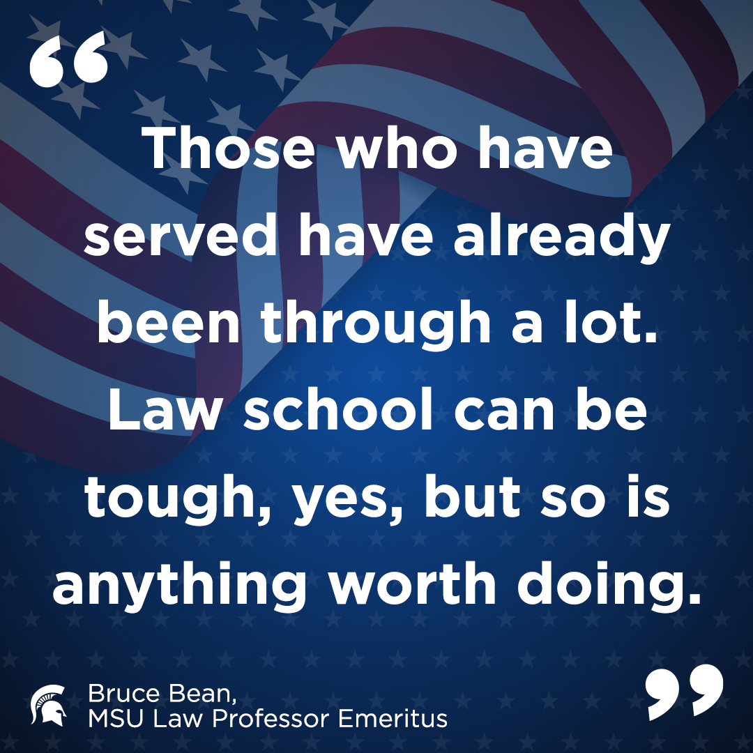 MSULaw's tweet photo. Lawyers. Leaders. Veterans. https://t.co/VfZu3acYSh