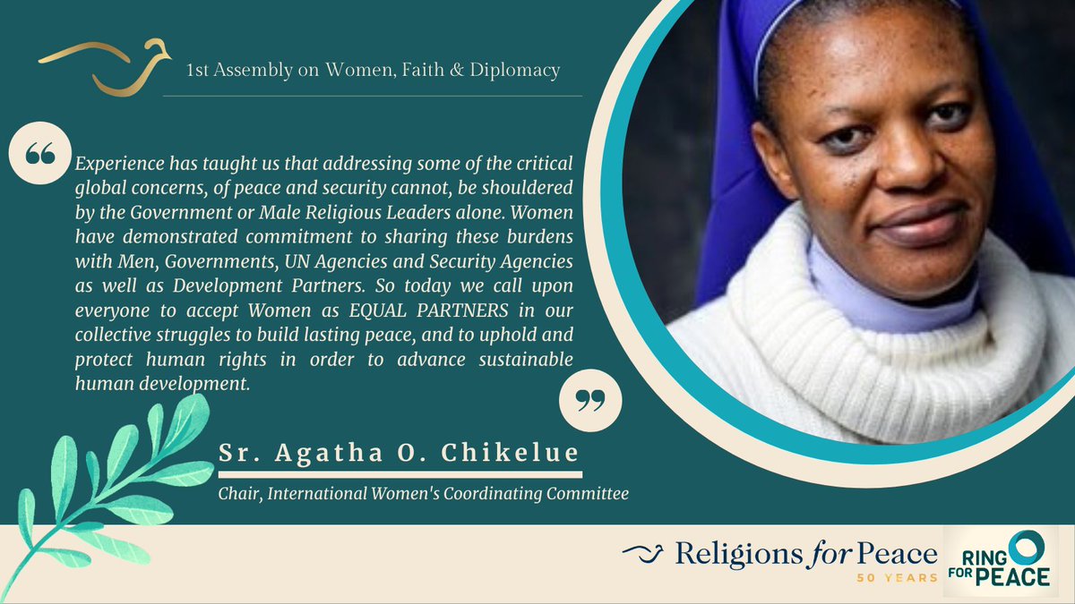 Why Do We Marginalize Women? Women marginalization when it comes to dialogue, diplomacy, or other peace processes is also a form of violence against Women ~  @Agatha_Sr. 8/9 #WomenFaithDiplomacy  #FaithInspiresPeace  #RfPYouth