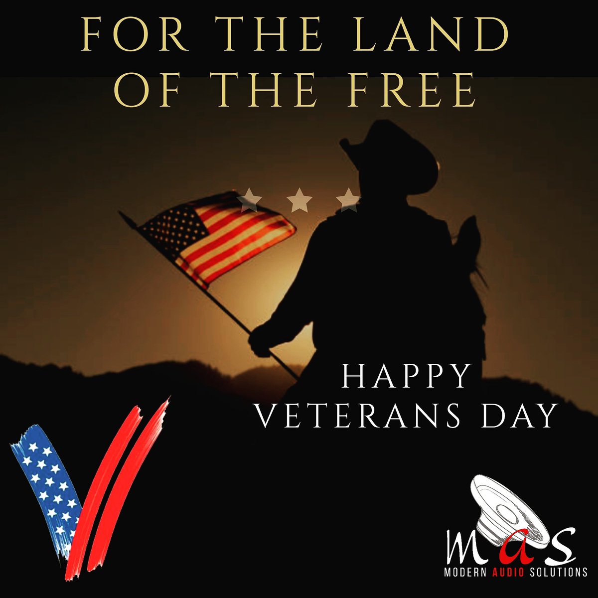 ModernAudioSol's tweet photo. Happy Veterans Day! To celebrate this glorious event, ENJOY the 15% discount to any job done or items you purchased from the shop. This offer is valid Nov 11-21, 2020. #veteranownedbusiness #vet #veteransday #veterans #caraudiofabrication #CarAudio #carstereo https://t.co/xtPZxfAdql