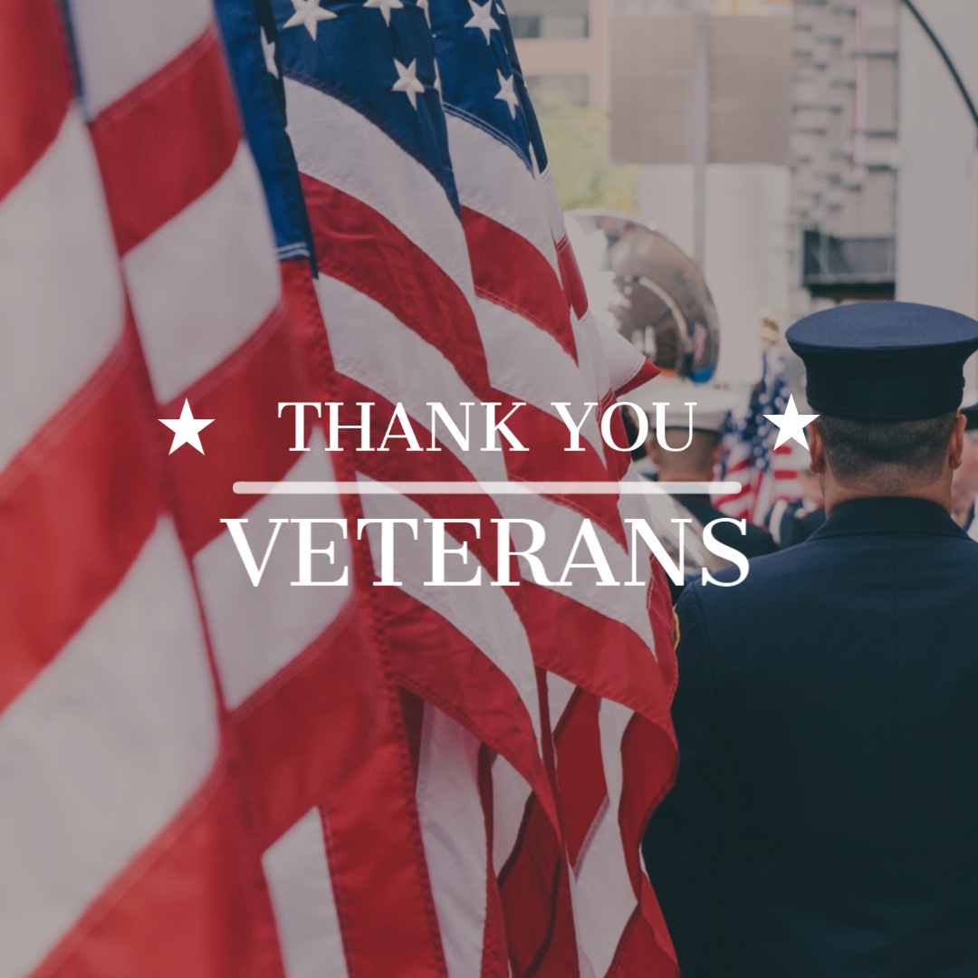 Thank you to all the brave men and women who have served our country. #veteransday