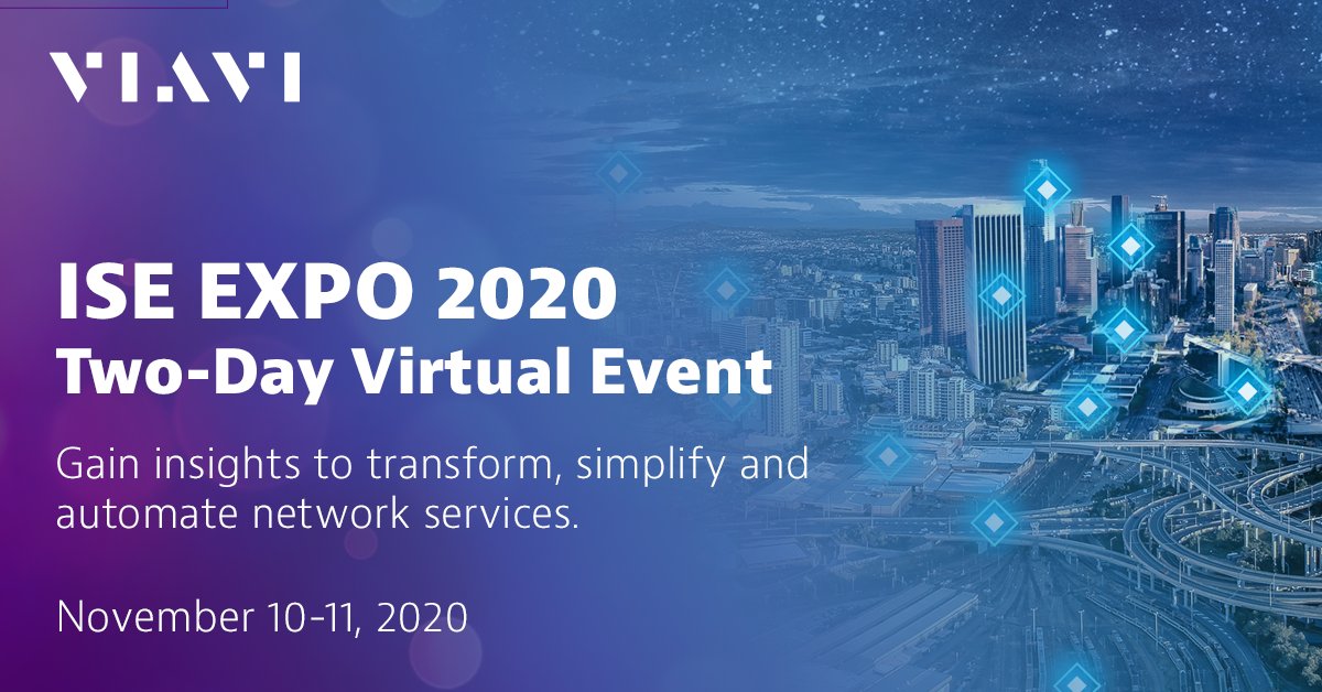 ViaviSolutions's tweet photo. VIRTUAL EVENT | Today is the last day to engage with our #TestandMeasurement experts at #ISEEXPO2020. Identify your network needs! Join in now: https://t.co/NXtHFQvLCr https://t.co/cJQjdLEUAM
