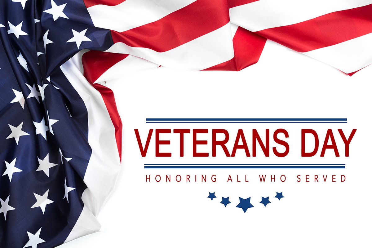 Thank you to our veterans for your service to our country. #VeteransDay