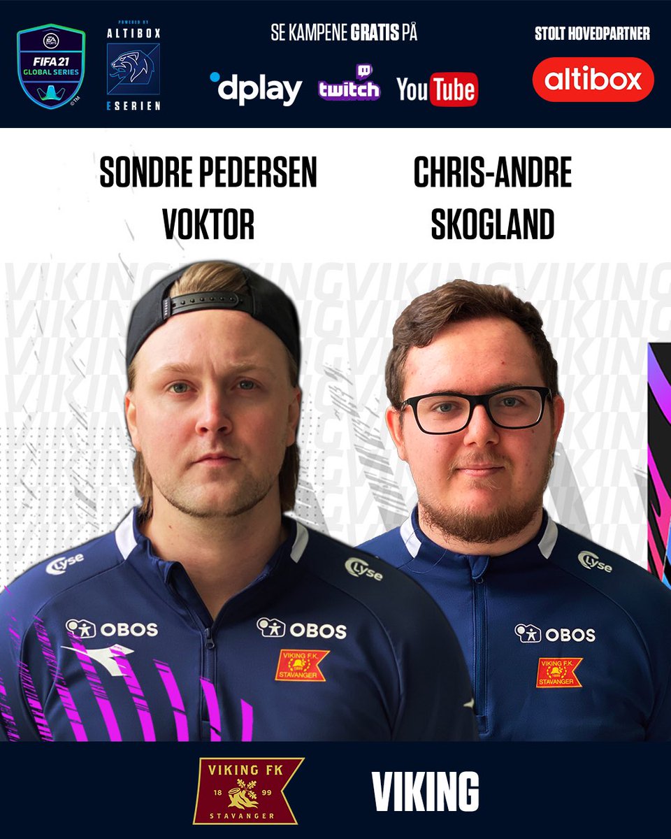 eFotball Norge (@fc_norge) on Twitter photo Laget fra Stavanger fikk en kjempestart på sesongen! Med hele 26 mål scoret og 12 av 12 mulige poeng leder blåtrøyene eSerien etter første kampdag! 💥 <a href="/vikingfotball/">Viking Fotball</a> stiller uforandret med <a href="/SondreVoktor/">SondreVoktor </a> og <a href="/OfficialChr4s/">Chras</a> 🤩 Kan de gå hele veien til topps denne gangen? 🏆 Laget fra Stavanger fikk en kjempestart på sesongen! Med hele 26 mål scoret og 12 av 12 mulige poeng leder blåtrøyene eSerien etter første kampdag! 💥 <a href="/vikingfotball/">Viking Fotball</a> stiller uforandret med <a href="/SondreVoktor/">SondreVoktor </a> og <a href="/OfficialChr4s/">Chras</a> 🤩 Kan de gå hele veien til topps denne gangen? 🏆