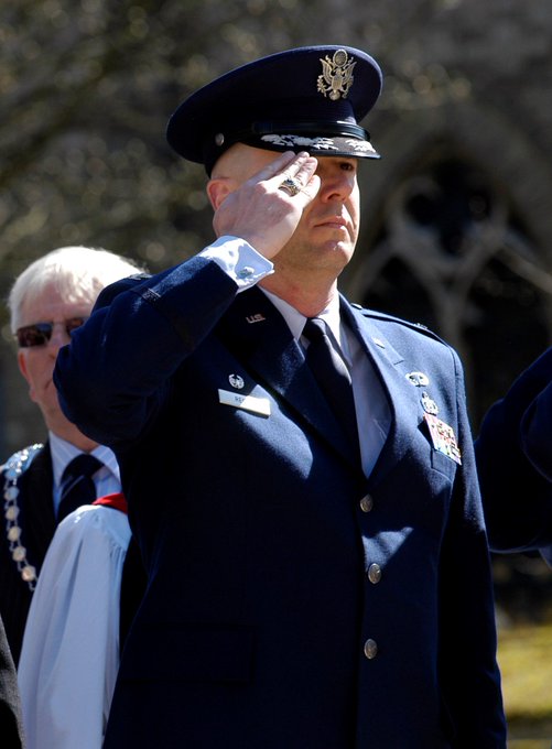 CreightonDPS's tweet photo. For #VeteransDay we are spotlighting Assistant V.P. of DPS Mike Reiner. He served as a Security Forces officer in the US Air Force for nearly 26 yrs retiring as a colonel before joining DPS. During his career, he deployed to Colombia, Iraq, and Afghanistan. #BlueJaySafe https://t.co/B7XhccOdOC