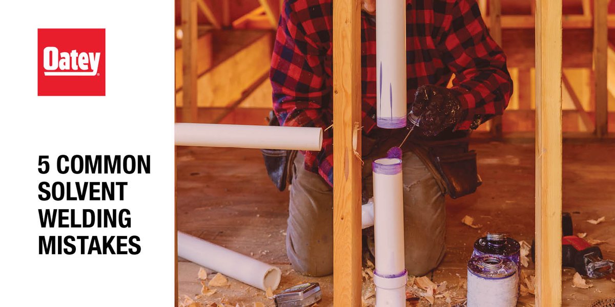Oatey_Co's tweet photo. There are a few things that can go wrong when solvent welding joints together that can impact whether or not a strong connection is made — find out what the 5 most common mistakes are in our newest blog post. https://t.co/9KxGY6JNLa
#plumbing #solventweld #cement #plumbingtips https://t.co/jzRu1Tz2RW