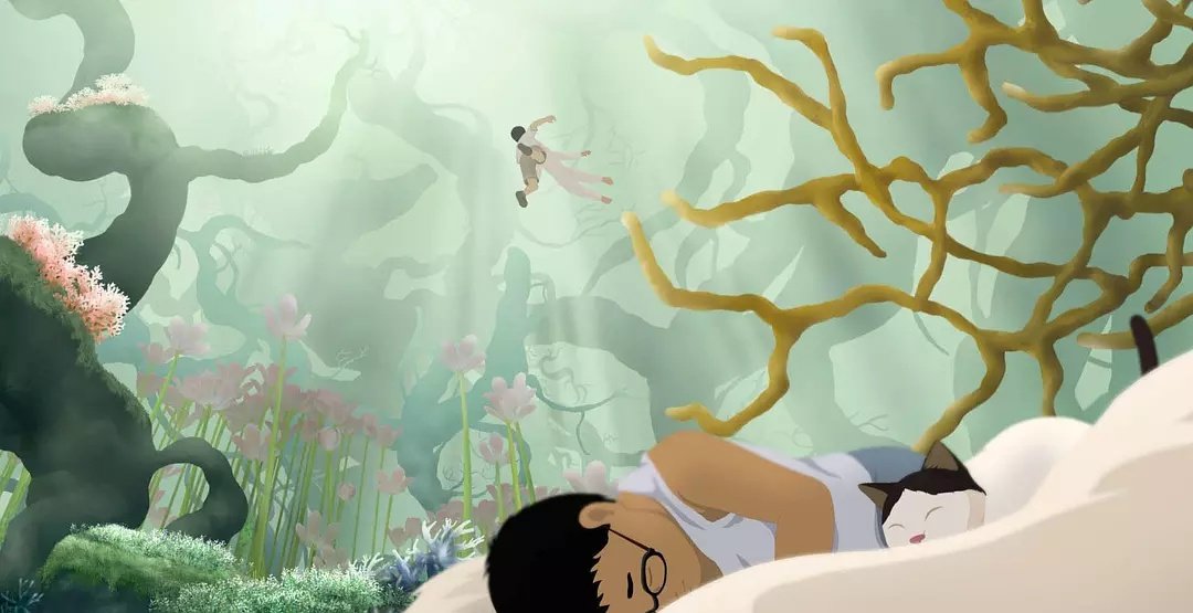 Tesis Pak Hafiz juga membahas elemen kebudayaan dalam animasi di Asia khususnya Korea dan Jepang. Menampilkan alam dalam background merupakan relasi manusia dengan alam yang menjadi identitas kebudayaan masing-masing negara. Ini dari My Beautiful Girl, Mari (2002).