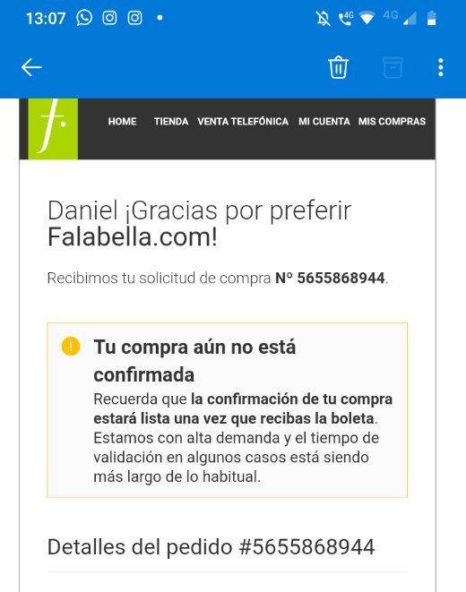 DanielStarrk1's tweet photo. @FalabellaAyuda hola buenas hoy recibí 
Un despacho y faltaba uno de los artículos como lo resuelvo? https://t.co/yqvBIK6BJe