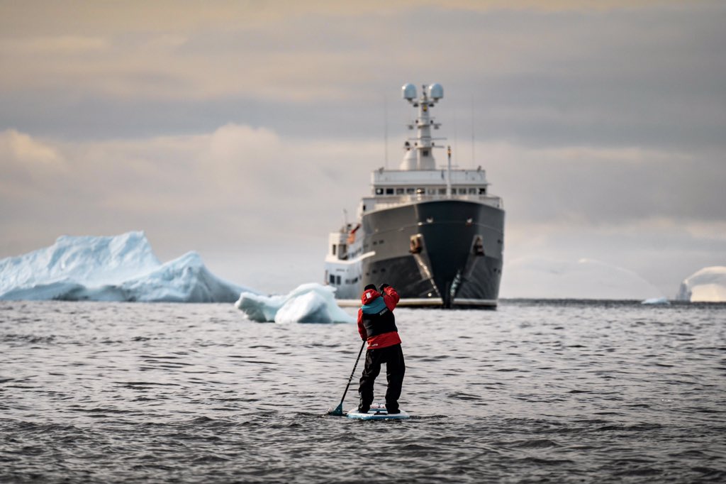 Heading back to the Balinese spa and giant outdoor Jacuzzi on board M/Y LEGEND after a spot of paddle boarding in Antarctica.🙌🏻

Photo by Shelton Dupreez for M/Y Legend.

#ICONyachts #Legendyacht #superyacht #explorer #luxury #cruising #explore #antarctica #paddleboarding