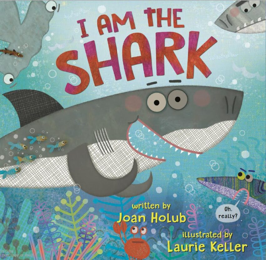 LKellerBooks's tweet photo. Shark lover in Jaws Angeles, Caudal-fin-ia or Washarkton, D(eep) Sea, or anywhere fin-between, I PREY you’ll like I AM THE SHARK, written by Joan Holub and illustrated by me, available 5/4/21! If you fish to pre-order, you can do that here: https://t.co/BdOWewAgJ2 https://t.co/hHrOXbfzqS