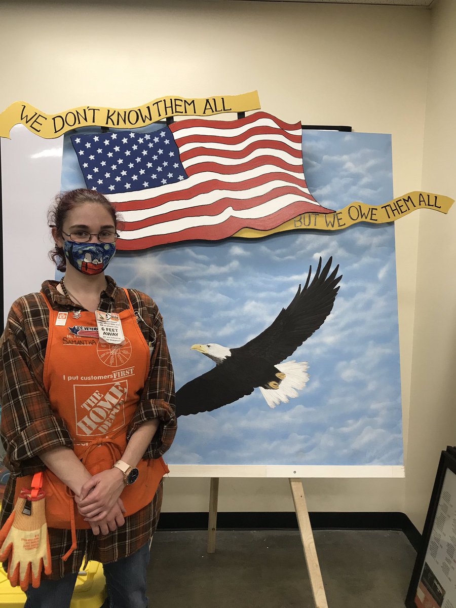 A HUGE shout out to our amazing associate Samantha!🥳 Who served six years in the navy!! We at 3645 appreciate you very much and want to thank for you service!!
#homedepotvets #VeteransDay2020 #westasheville #HD #asheville #Veteran #Navy