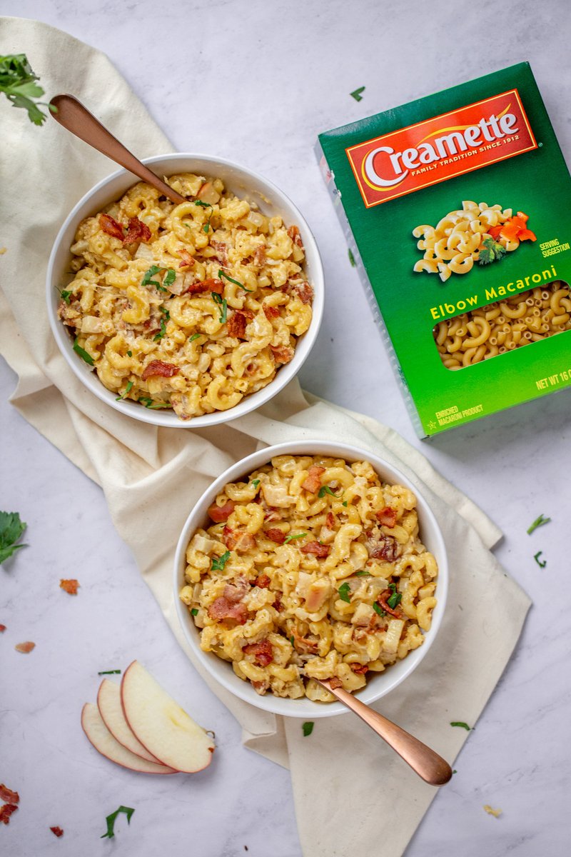 AD: Bring the essence of fall to your macaroni and cheese this season with Apples, Bacon and Gouda. Creamette® Elbow Macaroni soaks up all the cheesy goodness so every bite is better than the last. Stop at your local <a href="/Kroger/">Kroger</a> to pick up all the ingredients. <a href="/creamettepasta/">Creamette Pasta</a>