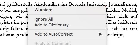 maximancub's tweet photo. Juristerei – Wursterei. Same same. But different?! In jedem Fall: Add to AutoCorrect. 
#Autokorrektur #creative #linguistweets #linguistics #humor #masterthesis #genderlinguistics https://t.co/7NnwWSMSHX
